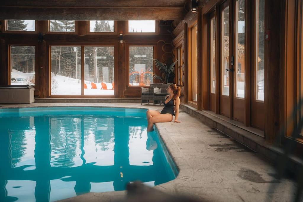 Private Hot Tub Sauna Ski Indoor Pool Nyctale Mille-Isles Εξωτερικό φωτογραφία