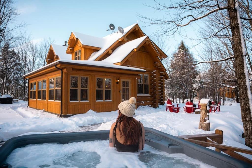 Private Hot Tub Sauna Ski Indoor Pool Nyctale Mille-Isles Εξωτερικό φωτογραφία