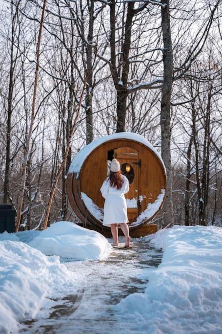 Private Hot Tub Sauna Ski Indoor Pool Nyctale Mille-Isles Εξωτερικό φωτογραφία